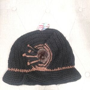 Cozy Black and Brown Hat